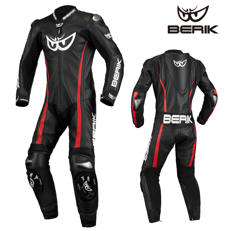 berik big eye even body leather clothing locomotive riding suit men's track competitive locomotive suit anti-fall leather clothes race car suit