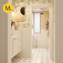 Momojia French cream bathroom tiles princess style tiles bathroom wall tiles kitchen toilet toilet floor tiles