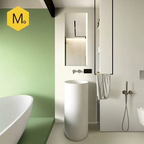 Последняя семейная тихая цементная плитка из ванной комнаты ретро -масла зеленый кухня ванная комната ванная комната напольная плитка туалетная настенная плитка