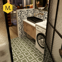 Momojia avocado green retro small tiles bathroom bathroom tiles kitchen balcony floor tiles toilet wall tiles