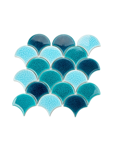 Последняя кухонная туалетная чернила зеленые драконские чешуйки вентиляционного вентилятора мозаика белая ванная комната настенная настенная настенная настенная плитка