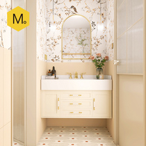 Momojia cream style bathroom tiles soft light swallow tiles bathroom floor tiles toilet wall tiles 400×800