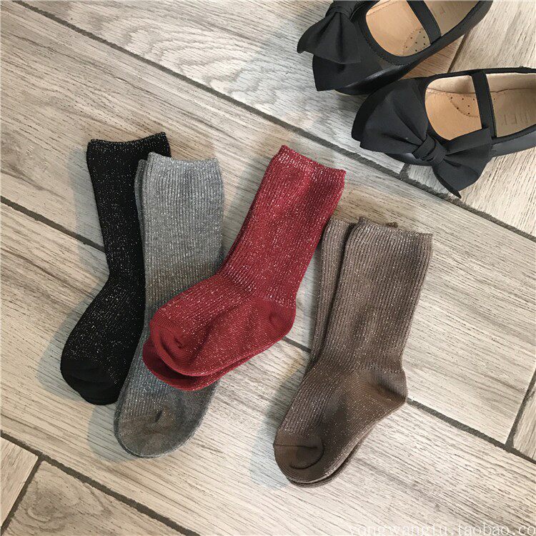 Autumn Winter New Baby Pure Cotton Small Midcylinder Socks Baby Socks Girl Heaps Short Socks Infant Squirt Stomp Socks