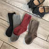 Autumn and winter new baby cotton small socks baby socks girls pile socks baby children loose socks