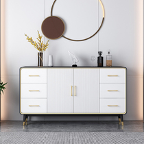 Light luxury sideboard wine cabinet modern simple multifunctional locker integrated against the wall assembly restaurant cupboard tea cabinet