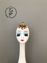 Beijing Yunyi Design Customized Tibetan Headwear for Dance Performance Tibetan Beads Ethnic Minority Accessories Jewelry Hair Accessories