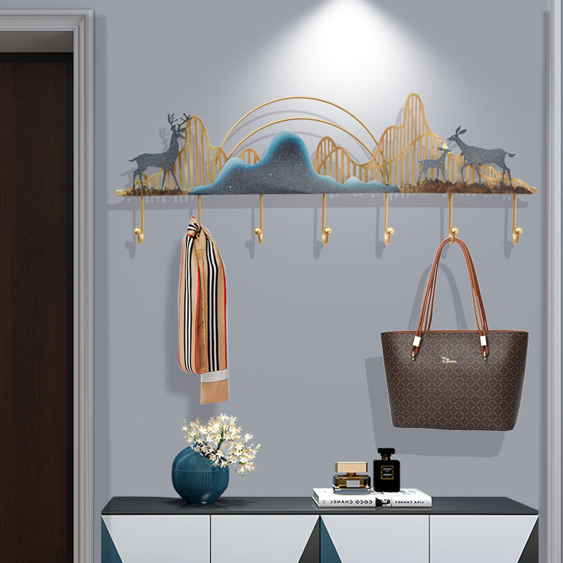 Creative Door Rear Cloak Hood Hook Modern Personality Wall-mounted Hook Wall Accessories Wall-mounted Genguan Shelf Fashion Metal Hook