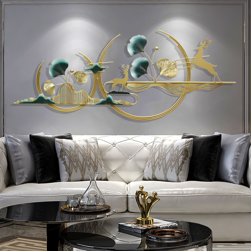 Living room Creative wall mounted wall decoration hanging parts bedroom porch aisle wall decoration metal stereo wall decoration