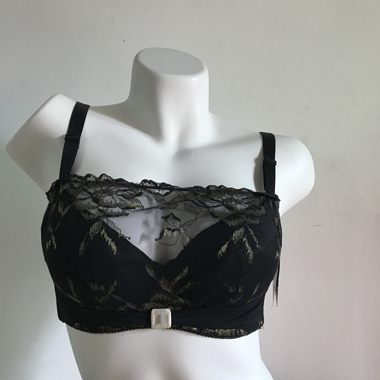 Jia Li Shi Clearance Diana Underwear Authentic Large Bust Minimizing Anti-Exposure Tube Top Push-Up Bra Thin Bra for Women