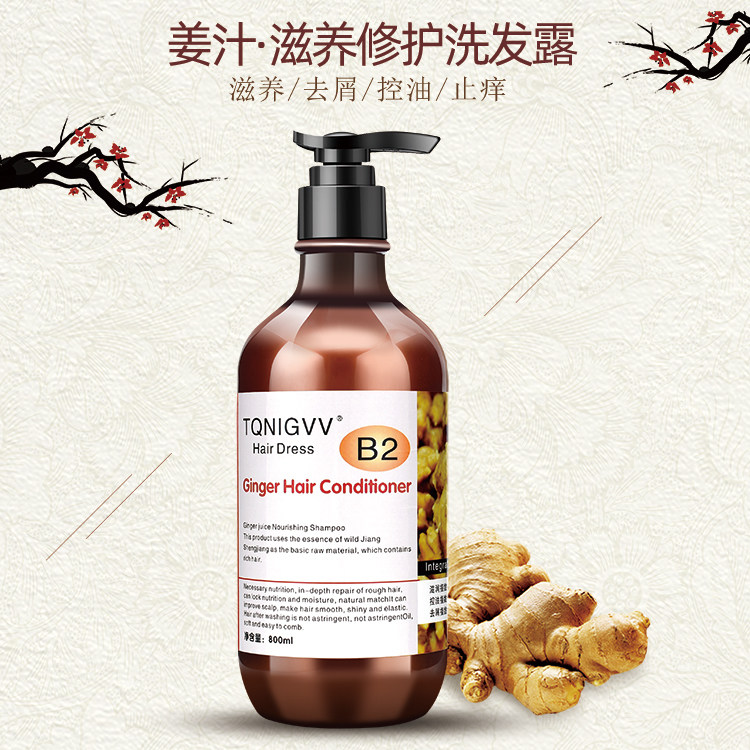 Hairdressing Old Ginger King Shampoo Anti-Dandruff Anti-itch Oil Control Ginger Juice Shampoo Conditioner Barber Shop Wash and Care Direct Sales