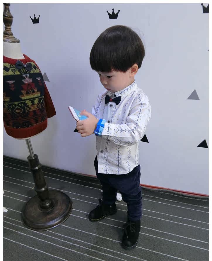 Chemise garcon à manche longue - Ref 2073945 Image 9