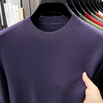 16 gauge machine washable 80 count worsted wool sweater for men with round neck 16 gauge machine washable 80 count worsted wool sweater for men with round neck