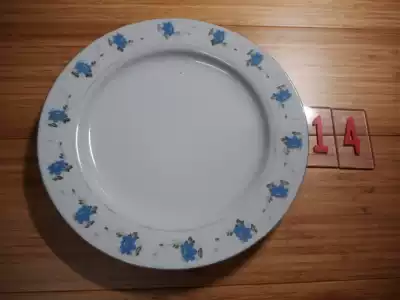 (Moving sale) old objects, porcelain dishes, 14 flower plates, Jingdezhen, China