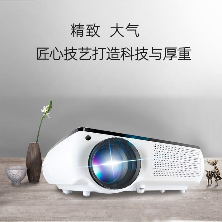 Thunder Cannon Home M8 HD Máy chiếu 3D 1080P Không dây wifi Điện thoại thông minh Dạy học Máy chiếu - Máy chiếu máy chiếu mini sony