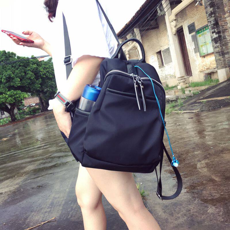 Boomer Oxford Bub Matching Genuine Leather Rear Shoulder Bag Woman Han Edition Fashion 100 Hitchhiking Color Light Casual Couple Tourist bag
