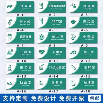 Oral dental clinic sign plate Beauty hospital Medical institution department card Clinic house number Acrylic sign plate