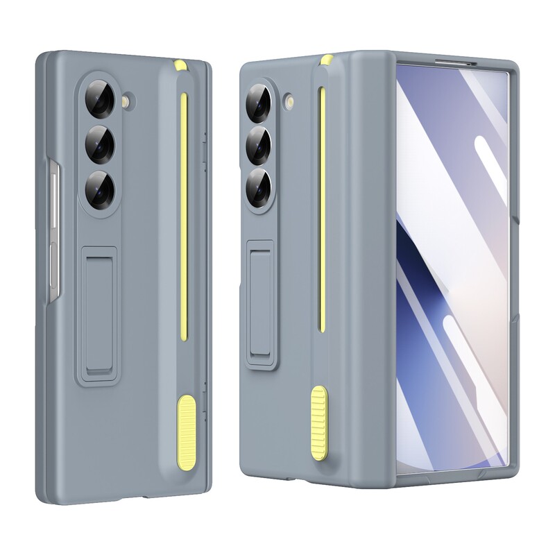 Comes with a Pen Slot, Suitable for Samsung Galaxy Z Fold7 Phone Case, Hinge Full Coverage, Anti-Drop, Z Fold6/5 Protective Case, High-End Feel, W24 Shell with Integrated Matte Film