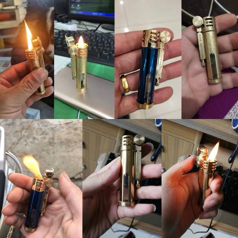 (Super Playful) Windproof Kerosene Lighter Creative Transparent Oil Warehouse Creative Personality Lighter Men Sending Boyfriend
