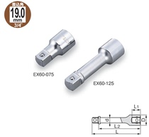 Japan imported Maeda 3 4 Heavy-duty long and short type socket wrench extension rod Extension rod sleeve labor-saving rod delay rod