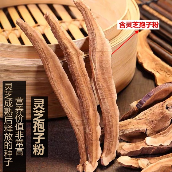 Ganoderma lucidum slices 250g Changbai Mountain semi-wild red ganoderma pruned slices soaked in water for tea and wine direct sales from Northeast China