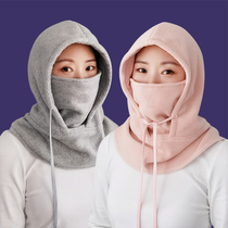 Warm winter male and female universal neck caps hat-hat-cap scarf-integrated neck protection cervical neck sleeve thickened windproof