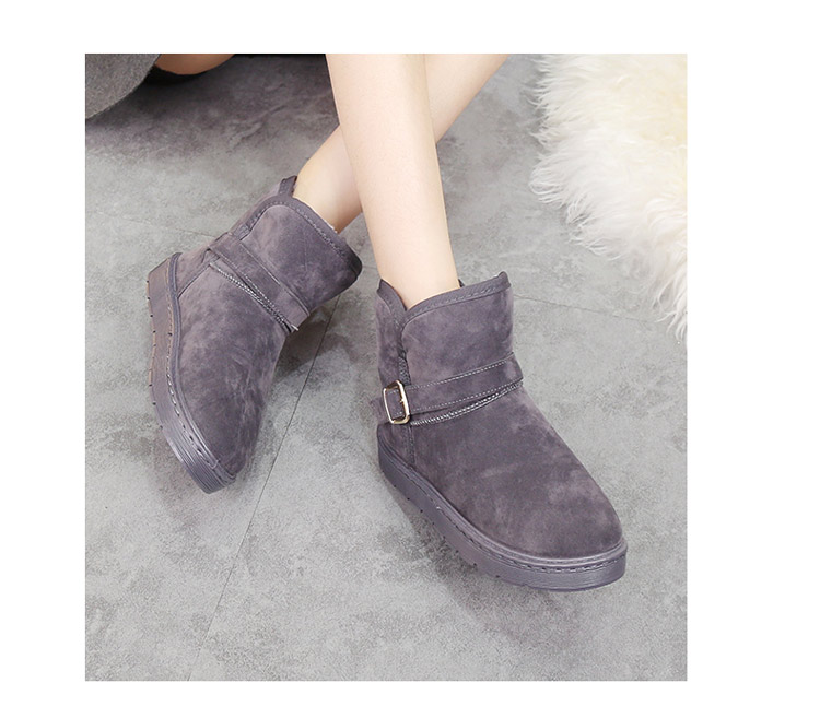 Cộng với nhung dày phiên bản mới của Hàn Quốc cho sinh viên hoang dã ủng ngắn giày cotton mùa đông ủng tuyết tuyết nữ ống ngắn giày boot nữ cao cấp
