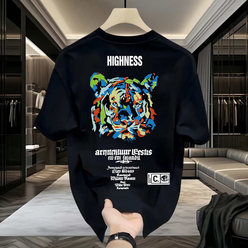 Original Genuine Surplus Stock Clearance~ Light Luxury High-End Heavyweight Pure Cotton Short-Sleeve T-Shirt for Men and Women, Loose Fit Top