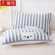 Vàng gối khăn bông flawless satin thêu dày để tăng người lớn mềm gối khăn thở phổ