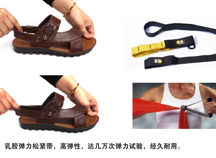 Dép nam mùa hè Giày da nam Giày đế xuồng Hàn Quốc shop giày nam