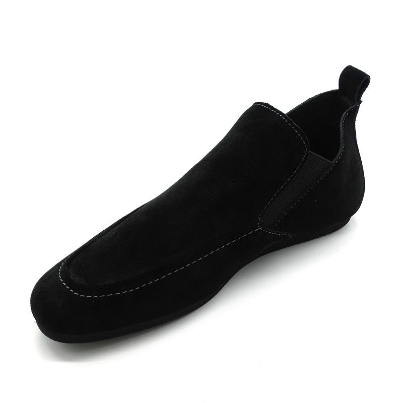 Autumn and winter new men's suede matte leather high-top shoes men's trendy fashion Korean casual shoes all-match sleeve thin