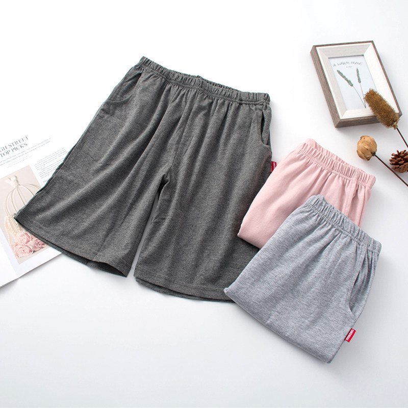 2021 Summer Couple Clothes Household Shorts Woman with a pure cotton loose large size pajamas sleeping shorts