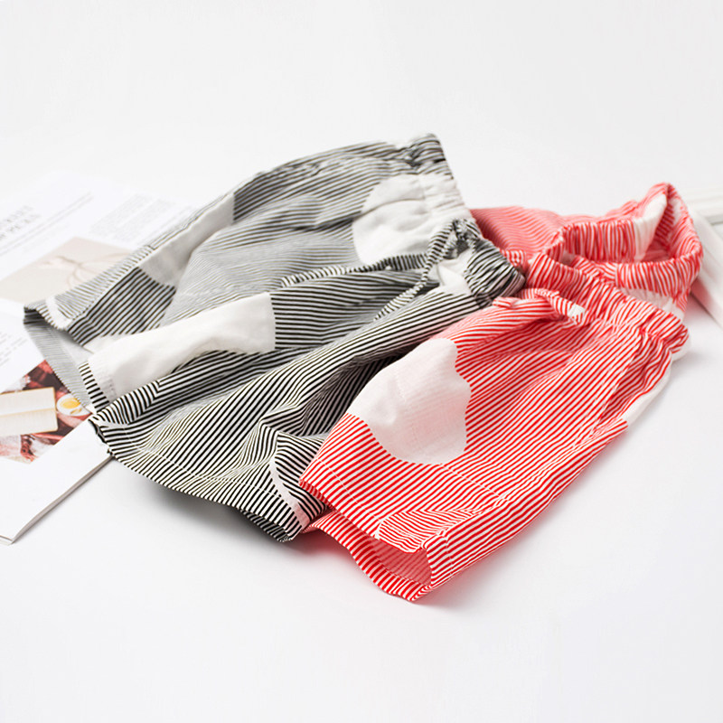 Exploding good-looking Japanese home shorts women's summer cotton double-layer gauze thin sweat-absorbing summer pajamas five-point pants