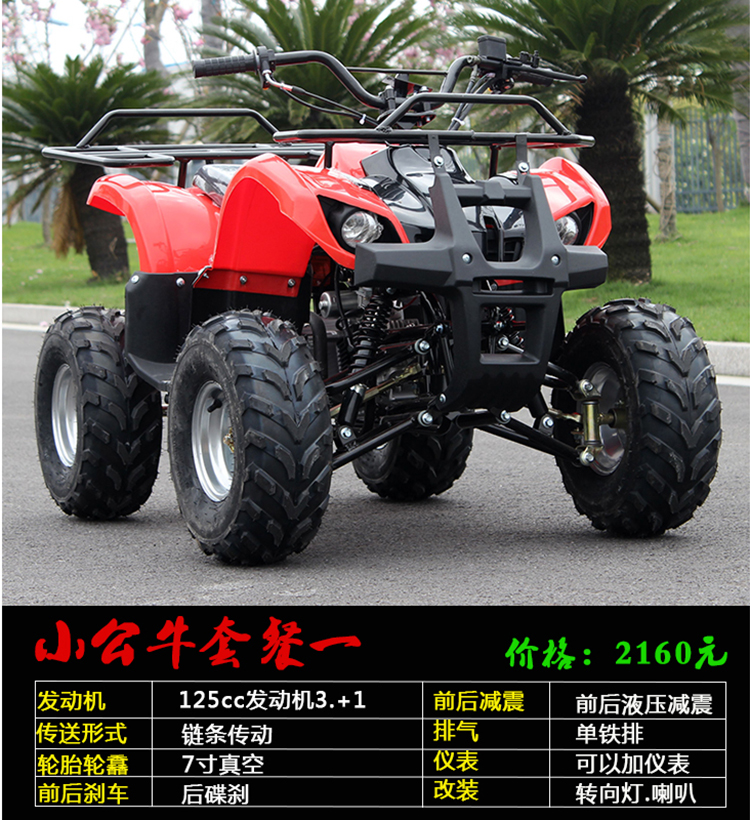 ATV kích thước bulls tốc độ vô cấp ATV bốn bánh off-road xe máy đôi dành cho người lớn xăng off-road