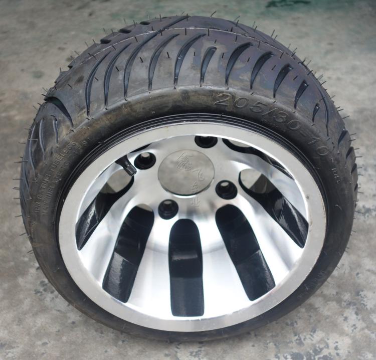 Phụ kiện xe bốn bánh ATV kart tự chế 10 inch lốp chân không 205 / 30-10 inch lốp nhôm - Vành xe máy vành nhôm xe máy