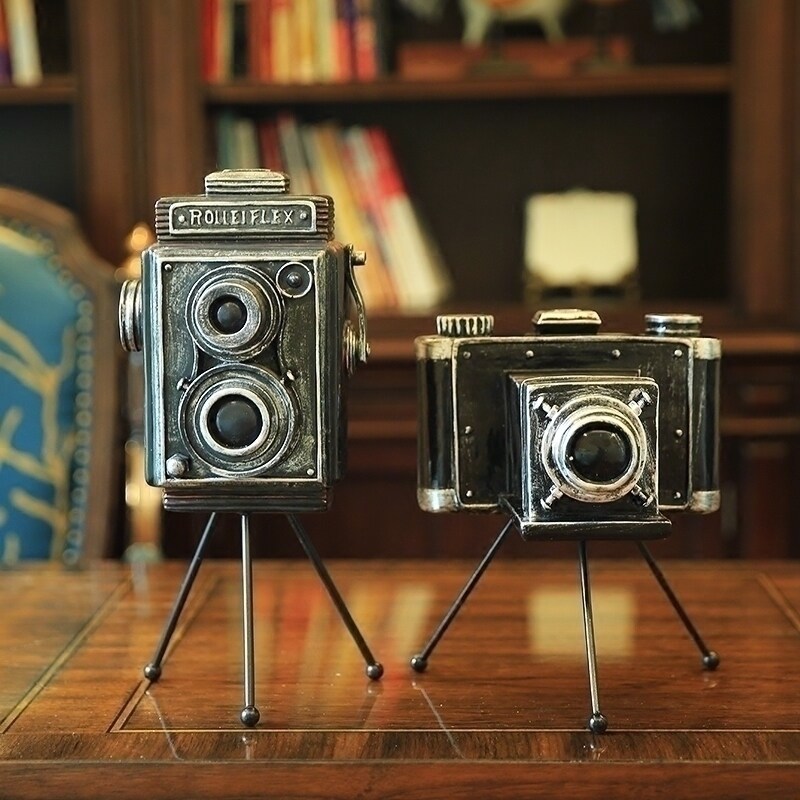 Neoclassical antique camera decoration ornaments European retro home model tenant hall entrance study decoration