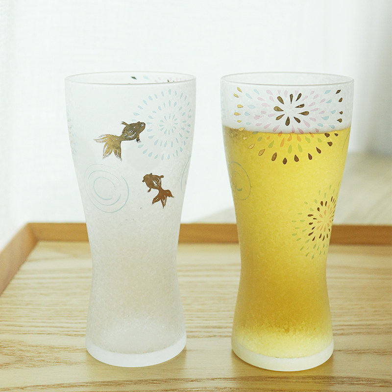 Fujiwara Japan Tsuchō Shizuka Nita Cherry Blossom Fireballs Tattooed Frosted handmade glass Whisky Glass Whisky Cup Gift Box-Taobao