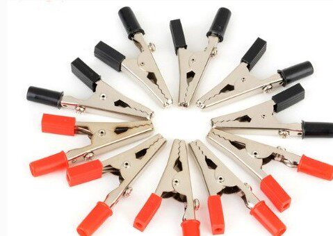 Premium Metal Crocodile clip Battery Clip small clip Thick Type Quality Good 0 3 to Long 52mm-Taobao