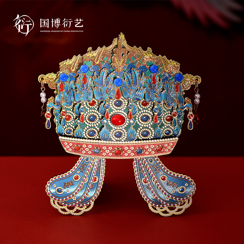 中国国立博物館の孝端皇后の鳳凰冠木製冷蔵庫マグネットクリエイティブな装飾友人への特別な贈り物
