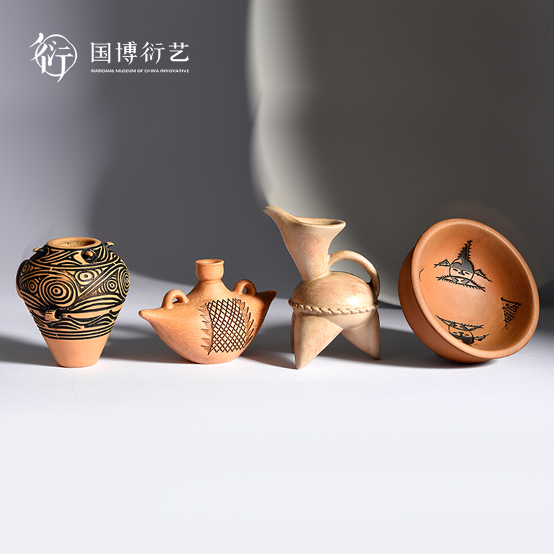 中国国立博物館文明光陶器冷蔵庫マグネット国民的スタイルの創造的な立体冷蔵庫マグネット文化的で創造的なギフト