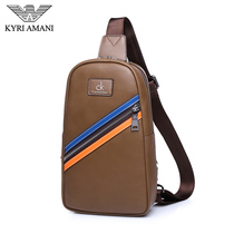 2021 new chest bag mens casual Korean mens bag shoulder bag shoulder bag tide bag fashion Sports small backpack