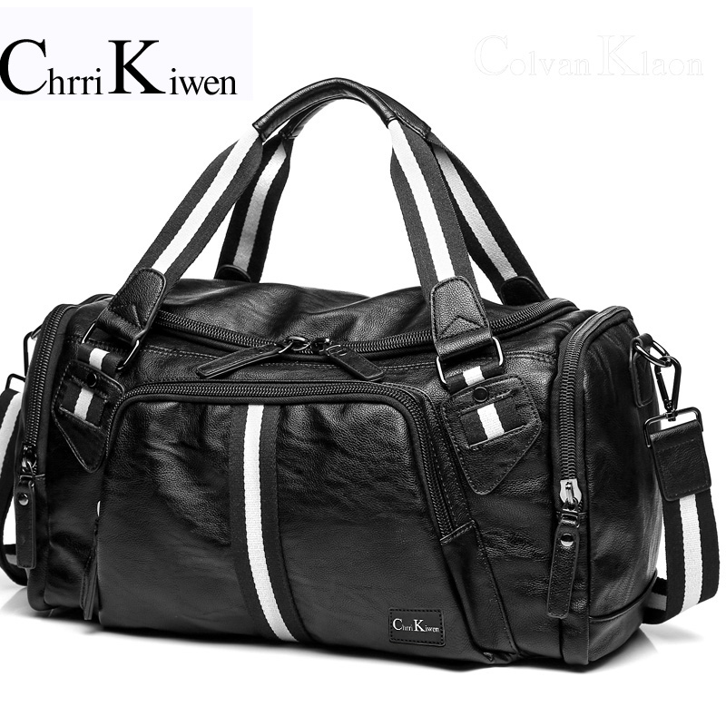 Chrri kiwen travel bag men's hand-held travel large-capacity travel luggage bag tide shoulder slung fitness bag