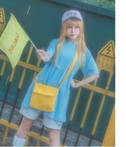  Working cell platelet cos peripheral clothes T-shirt hat shorts props shoes flag Wig Anime