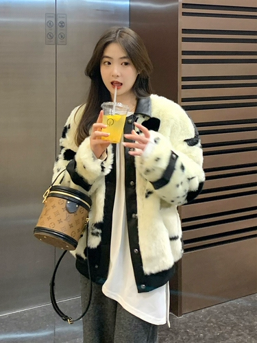 2024 Зимний темперамент молодой норка меховой курт