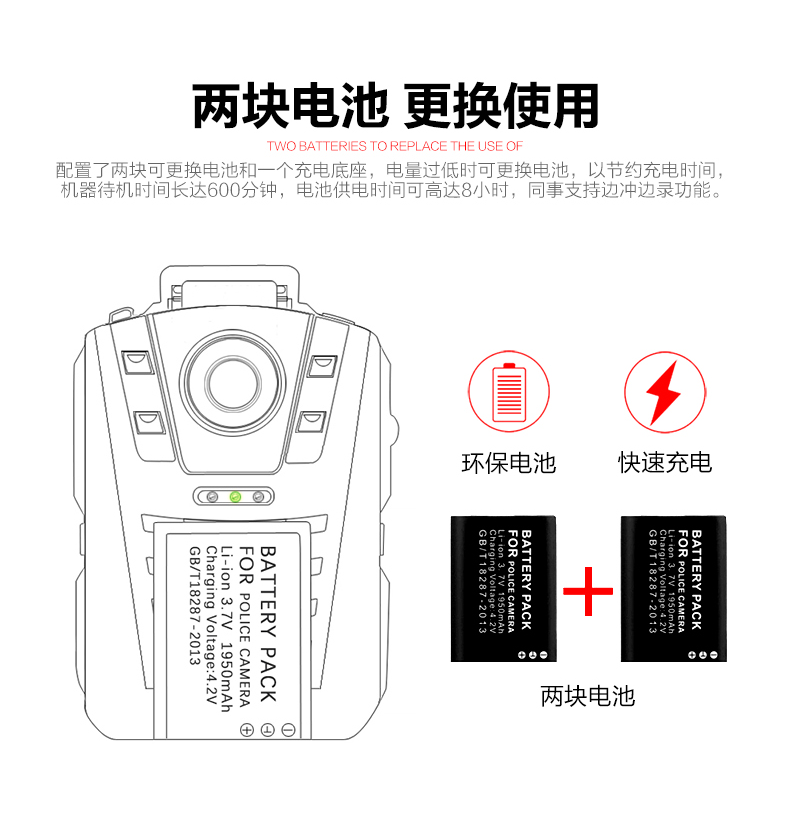 执法1号DSJ-V9 执法记录仪高清便携夜视保安专业V9现场记录仪议器