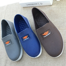 Water Shoes Men Plastic Spring Autumn Low Help Casual Water Boots Warm Rain Boots Short Barrel Mens Fashion Adult Rain Shoes Han