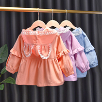 Girls jacket thin autumn clothes 2022 new wind clothes baby foreign air Han version baby spring autumn pure cotton children princess