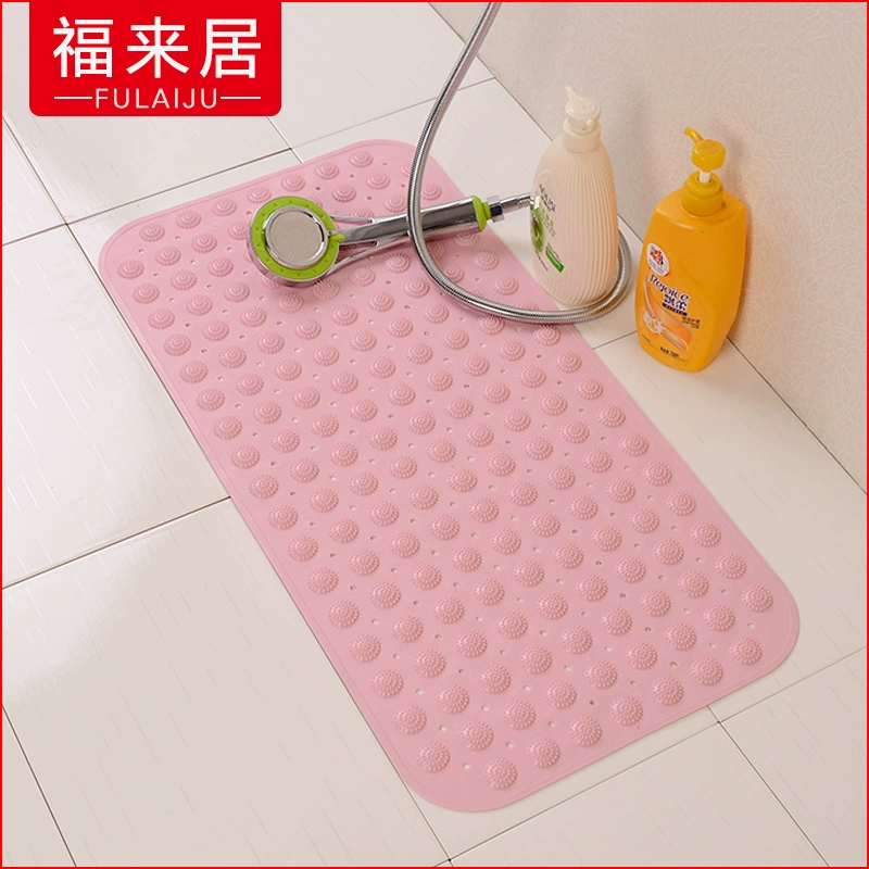 Phòng tắm không mùi nhựa chống trượt mat vệ sinh lớn massage chân pad PVC tắm với cốc hút Wei tắm mat - Thảm sàn