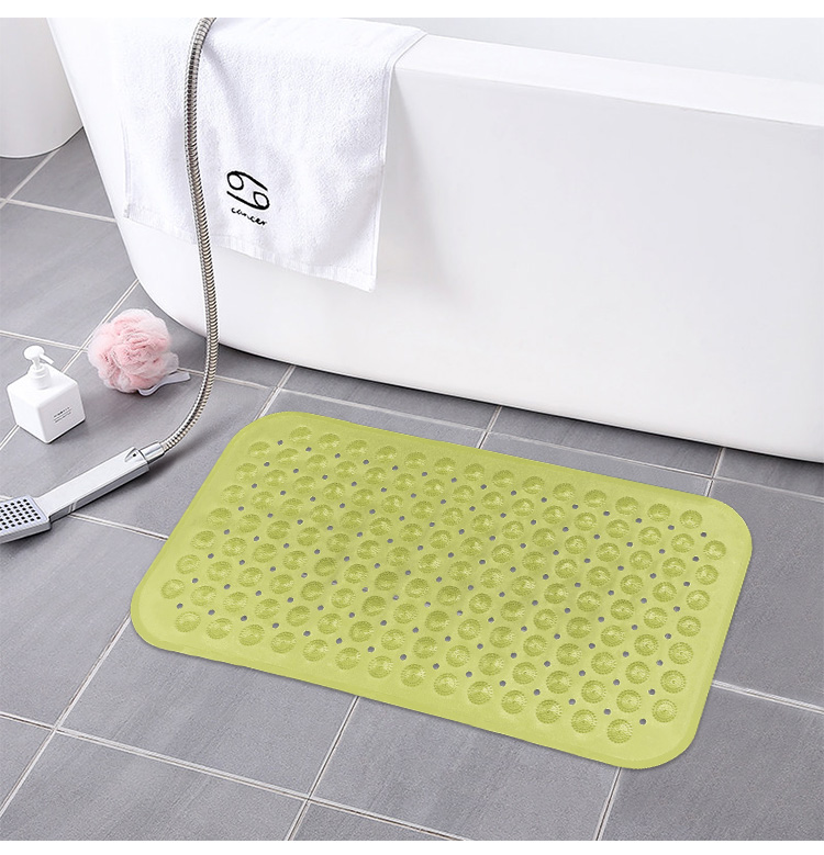 Thảm nhựa không mùi mat phòng tắm lớn thảm massage PVC vòi hoa sen với cốc hút thảm tắm - Thảm sàn thảm cầu thang