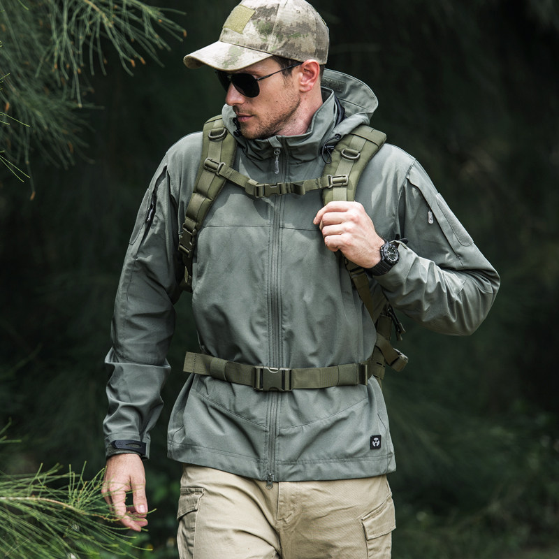 Archon Outdoor Soft Shell Jacket Multifunctional Waterproof Windproof Jacket Spring and Autumn Functional Tactical Jacket Army Fan Clothes