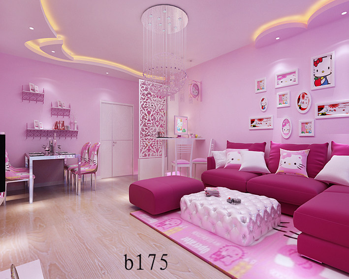 YY anchor background cloth pink three-dimensional decoration quick hand background cloth wallpaper live indoor 3d theme background cloth wall